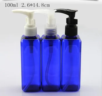 10 ml Prozirno Plava plastična pumpa Trg Prazna Pakiranja boca od Krema gel za tuširanje Šampon Originali Višekratnu upotrebu uzorak Prazna Boca