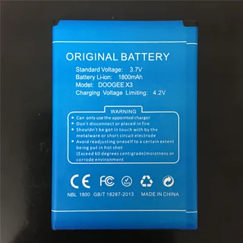 100% NOVO visoke Kvalitete Litij-ionska Baterija od 1800 mah za smartphone DOOGEE X3 + Kôd za praćenje