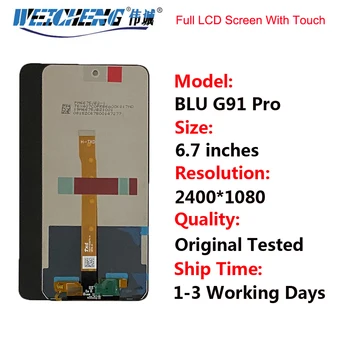 100% Original Za BLU G91 Pro LCD zaslon i touch screen Digiziter Sklop Za BLU G91 Pro LCD zaslon osjetljiv na dodir