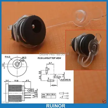 10ШТ Vodootporne plastike 5,5 mm X 2,1 mm Priključak za dc adapter za pričvršćenje Punjača Matica -022