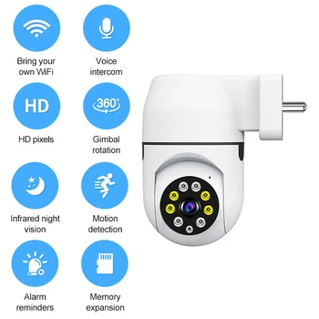 2,4 G WiFi HD Kamera Sigurnosti Dvosmjerni Audio 2MP 1080P video Nadzor Kamera IR za Noćni Vid, Detekcija Pokreta Dječji Monitor