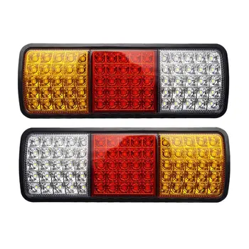 2 KOMADA 75 Led Stražnja Svjetla Kamiona 12V Amber Crvena Bijela Žmigavac Trči Kočnica Stražnja svjetla Prikolice Bar Vodootporne Lampa