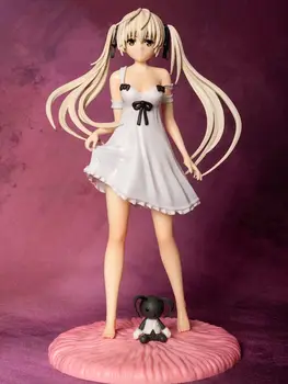 23 cm Yosuga No Sora Figurica za Spavanje u bijeloj haljini Касугано Smeća Haljina Yosuga No Sora Anime PVC Figurica Zbirka Igračaka