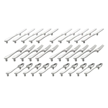 30 Kom Nož, Žlica, Vilica, kredenac, Pop-olovke za ladice, Olovke 3 cm od centra do centra (srebrna)