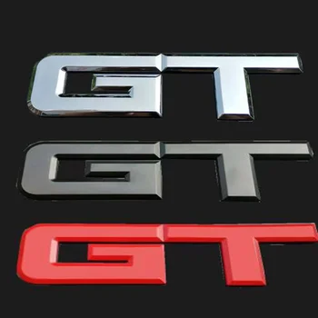 3D Metalni Auto Oznaka Sa Logom GT Za Ford Mustang Auto Stražnji Prtljažnik Stražnja Vrata Font Slova Auto Stražnji Prtljažnik Telo Amblem Ikonu Naljepnice 3