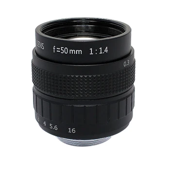 50 mm Objektiv Kamere F1.4 2/3 C-Mount Priručnik Iris Objektiv Kamere Za Fotografske Opreme Industrijski Objektiv
