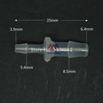 6,4 mm * 3,9 mm Ravno Ispusni Spojnica Plastična cijev za ugradnju Štipa Ispusni Priključak