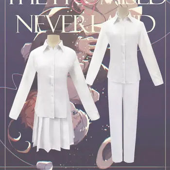 Anime Obećala Неверленд Emma Cosplay Odijelo Košulja, Suknja Odijelo Emmin Norman Uniformi Košulja Hlače Kit Perika