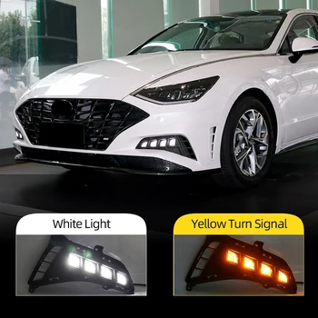 Auto LED Dnevna Svjetla DRL Svjetla Za maglu Navigacijska Svjetla S Dinamičnim Поворотниками Za Hyundai Sonata 2021-2022