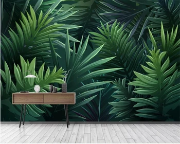 beibehang Prilagođene nove moderne apstraktne biljke u europskom stilu banana list dekorativna pozadina papel de parede desktop