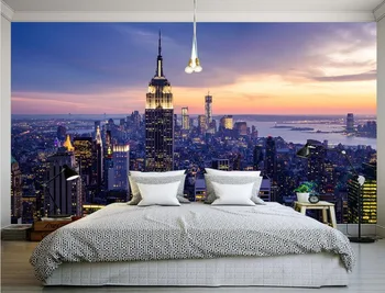 desktop 3d подгонянных pozadinu običaj desktop 3d zidovi 3d krajolika zore New Yorka za sobe