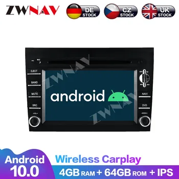 DVD player Carplay zaslon Osjetljiv na dodir 8 Core Android 10 64G Mediji Navi Za Porsche 911 997, Cayman 2005-2008, 2005-2012 Boxter
