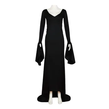 Film Addams Srijeda Мортисия Haljina Za Косплея Odijela Crnci Ukusan Oblikovana Večernje Haljine za Žene Odrasle Kostim za Noć vještica