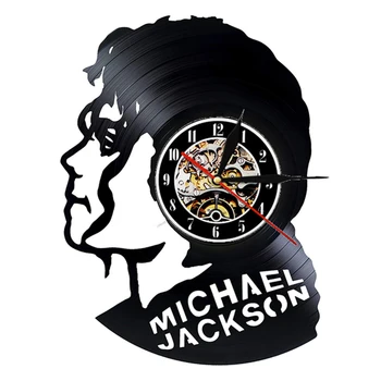 Glazbenik Michael Jackson LED Vinil Ploča Zidni Sat Michael Jackson Umjetničke Zidni Satovi Led Светомузыкальный Dekor Darovni Kućni Dekor