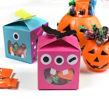 Halloween Little Monster Četvrtasta Kutija Slatka Trik Ili Poslastice Poklon Kutija Čokolade Poklon Na Noć Vještica Za Djecu Bombonijeru S Otvorenog Prozora
