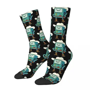 Kauboj BMO Igra Unisex Hauba Winter Trčanje Sretne Čarape ulični stil Lude Čarape