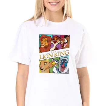 Majica sa likom Kralja Lava 2023, Nove akvizicije, Ženska Odjeća Disney, američka Moda, t-Shirt u stilu харадзюку, ljetne Majice kratkih Rukava, Majice