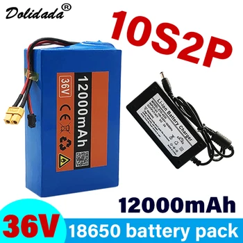 Nieuwe 10S2P 36 U 12000 mah 18650 Li-ion baterija za Skuter, Skateboard, Ebike, Elektrische Fiets, 36 v, akumulator lifepo4 bms