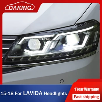 Novi Auto-Stil Svjetla za Volkswagen VW Lavida 2015-2018 Potpuno Led Prednja Svjetla DRL Поворотник bi-xenon prednjih Farova Leće Sklop