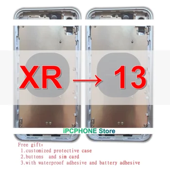 NOVI telo DIY za iphone xr do 13 s besplatnim zaštitna torbica i kabel za bljeskalicu snimajte iphone xr kao 13, ažurirajte xr do 13