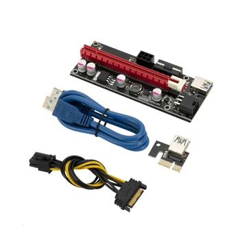 Produžni kabel za grafičke kartice PCI-E1X do 16X Ver009S USB3.0 Kabel 6Pin Naknada za proširenje