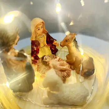 Scena Božića s led Žaruljama Ukras Rođenja Isusa za Božićne dekoracije
