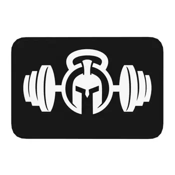 Spartan Teretana Logo Ulaznih Vrata Protuklizni Tepih Vodootporan Bodybuilding Fitness Motivacija Citat Vanjski Tepih Kuhinja Spavaća Soba Tepih