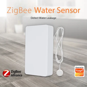 Tuya ZigBee Senzor Istjecanja Vode Detektor Daljinski Upravljač 2,4 Ghz Nadzor Propuštanja Vode na Baterije Laptop za Stan