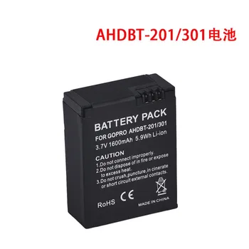 Veleprodaja AHDBY 302 AHDBT-301 3,7 1600 mah 5,9 Wh Li-ion Baterija za kamere za GoPro GO PRO go-pro Hero3 2 kom./lot