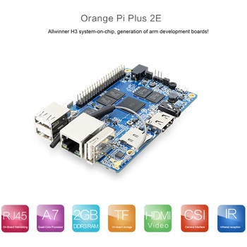 Za Orange Pi Plus 2E Allwinner H3 ARM Cortex-A7 Quad core 2 GB DDR3 memorije i Gigabitni Ethernet port Naknada za razvoj