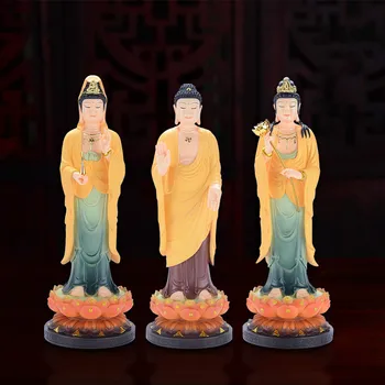 Zapadni Саньшэн Proizvoda Iz Tar. Kip Buddha Amitabha Buddha Гуаньинь Bodhisattva Uređenje Doma Pribor Figurice