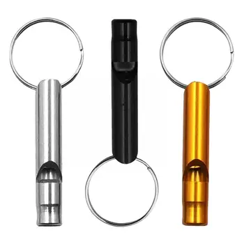 Шкентель zvižduka metala 4.6 cm привесной S Keychain Keyring na otvorenom Hitne mini-свистков veličine opstanak P5c4